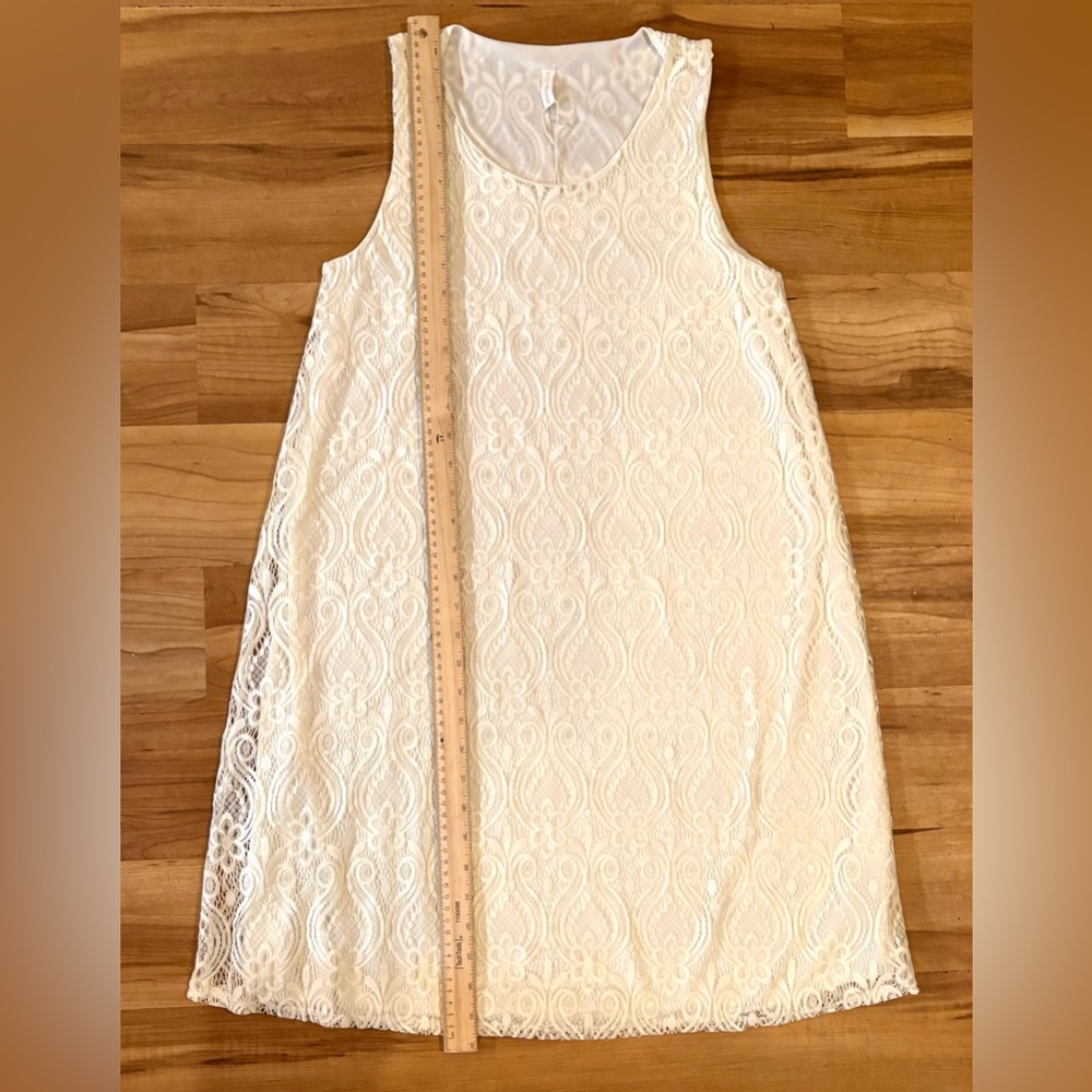 NWT, Pinkblush Maternity Dress, Cream Lace Sleeveless, Size S - Picture 8 of 8